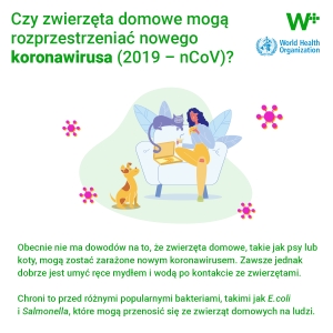OPINIA WHO NA TEMAT KORONAWIRUSA WŚRÓD ZWIERZĄT